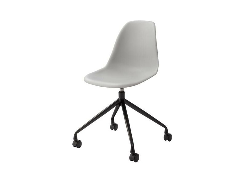 チェア 座面高46cm デスクチェア イス 椅子 いす スタイリッシュ 白 ベーシック LILA