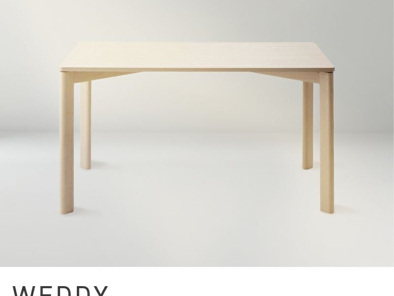 ダイニングテーブル 4人 4人掛け スタイリッシュ 韓国 インテリア 木 単品 WEDDY