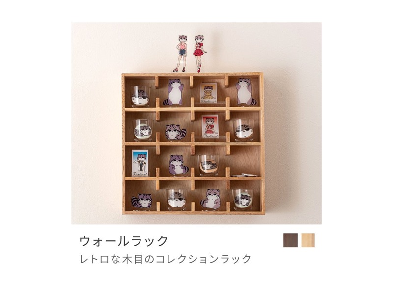 ウォールラック ケース コレクション収納 ウォールラック 棚 マグカップ収納 画材 グッズ