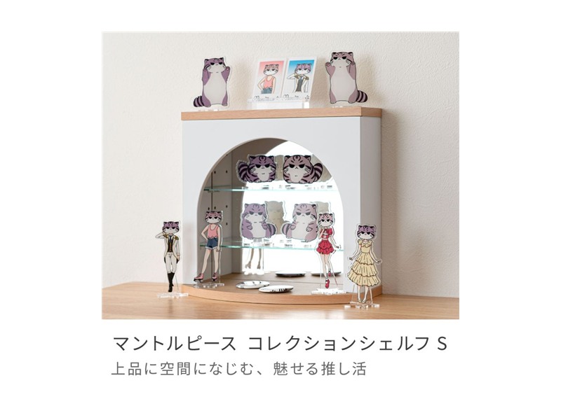 コレクションシェルフS コレクションケース コレクション収納 マントルピース風 棚 推し棚