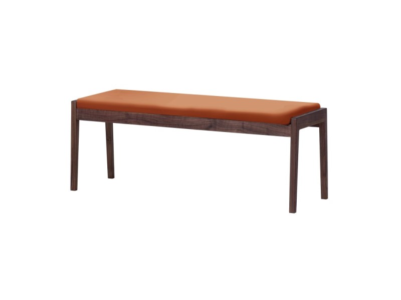 (送料無料) 北欧モダン ダイニングベンチ (WALNUT/BR)