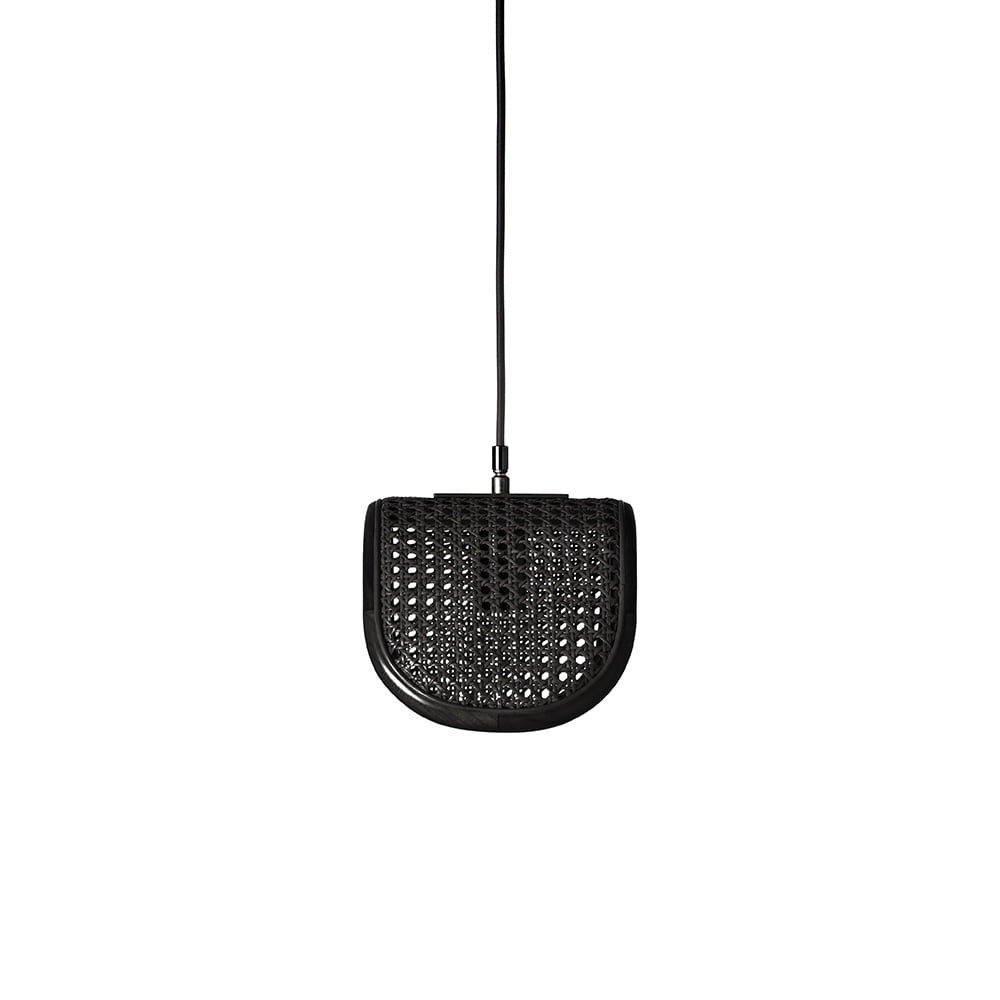 ラタン ペンダントランプ 1灯（電球なし）PENDANT LAMP 1BULB　ダイニング 照明 ランプ 籐 ブラック
