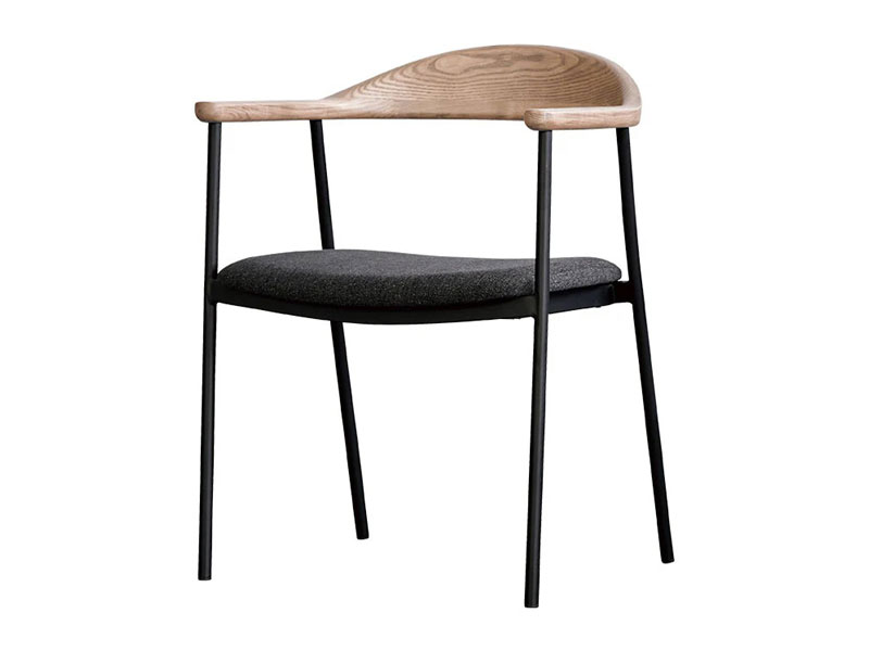 シーブ ダイニングチェア LBR イージークリーンダークグレー