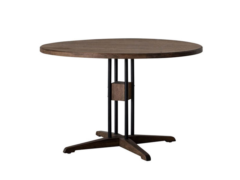 ハクビ ダイニングテーブル 115cm 円型 WF-2