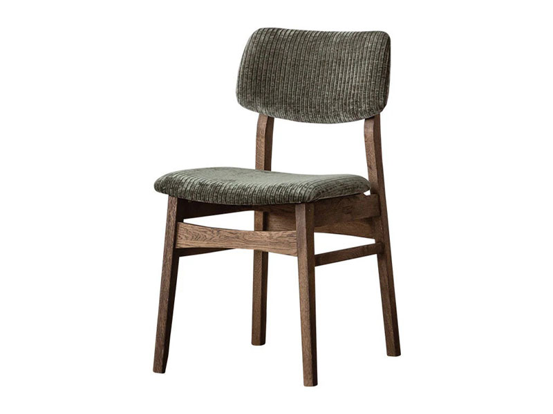 パッド ダイニングチェア WF-2 ジャガード モスグリーン