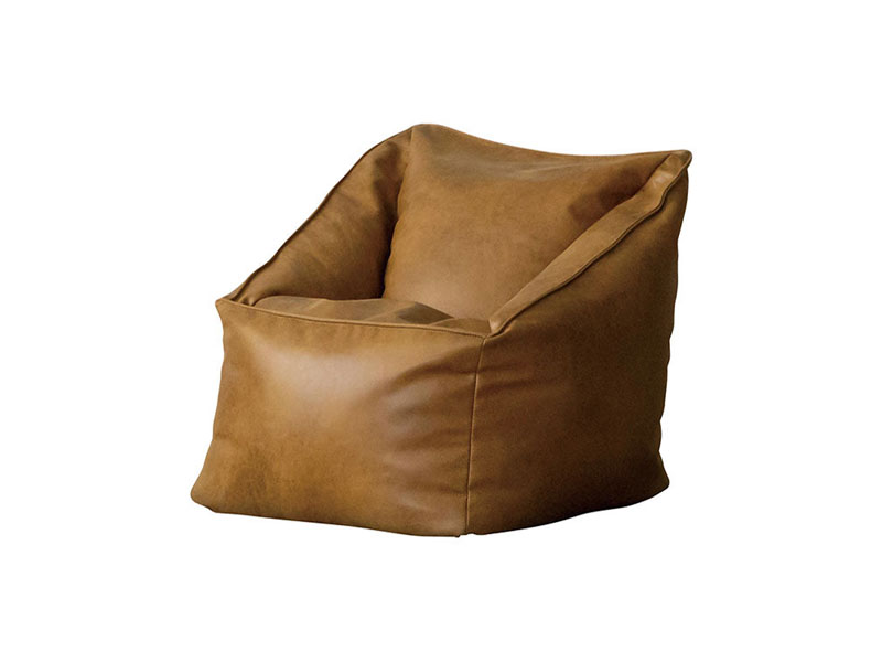 【別注】 ボブ ビーズクッション スパーレザーテックス オーカーブラウン(受注生産）