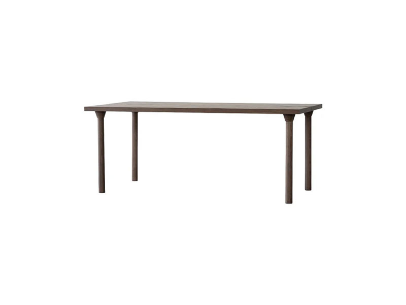 フィーム ダイニングテーブル180ｃｍグレーブラウン　木脚　