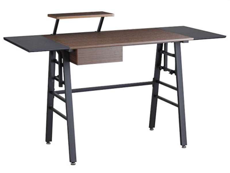 (送料無料)機能性デスク ブラウン