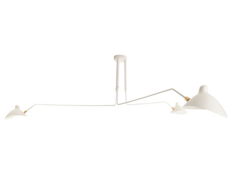 ＜セルジュ・ムーユ＞ ペンダントライト 3アームタイプ ホワイト