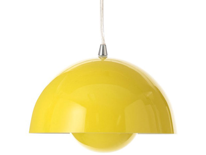 ＜ヴェルナー・パントン＞ フラワーポット ペンダントライト イエロー