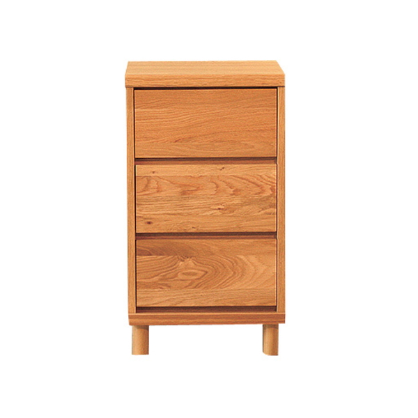 (送料無料)北欧風 チェスト 素朴な質感のホワイトオークを使用 幅40