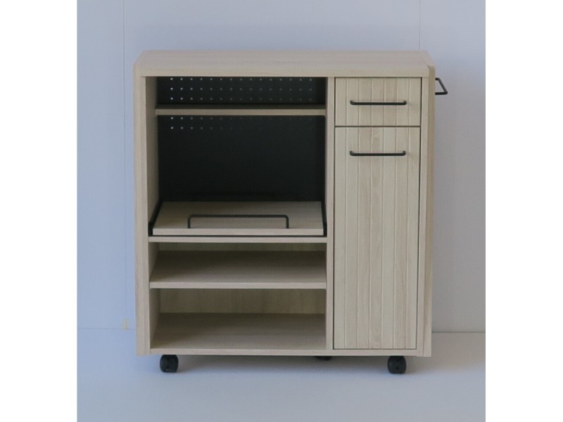 (送料無料)　北欧風を意識した収納キッチンシリーズ 組立家具/85レンジボード　Lily