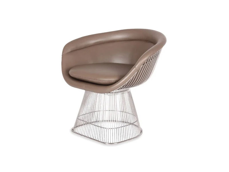 （受注生産品）プラットナーラウンジチェア（アップホルスターバージョン）セミアニリン