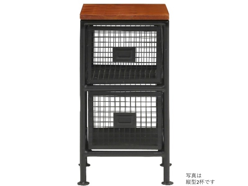 (送料無料)　無骨でかっこいいスチールチェスト