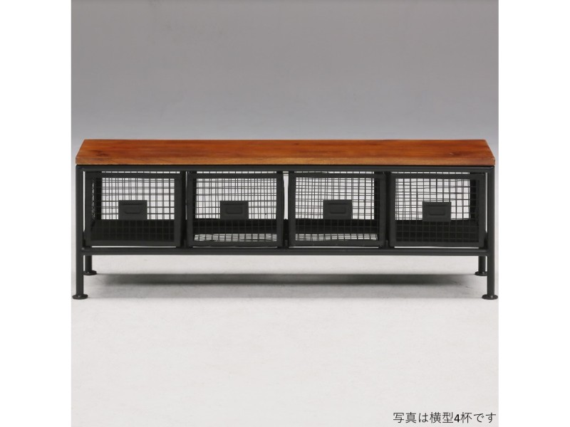 (送料無料)　無骨でかっこいいスチールチェスト