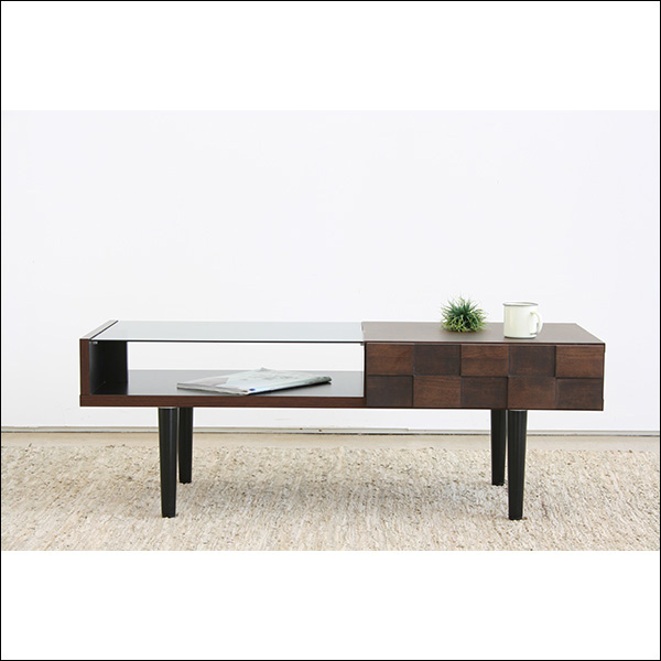 【送料無料】日本製なので安心 モダンなデザインのリビングテーブル