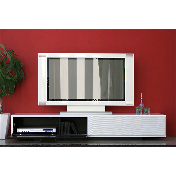 【送料無料】完成品 モダンなデザインのテレビ台 170　ホワイト