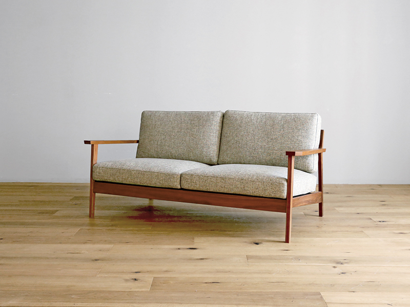 (送料無料)セブソファ 2.5人掛け WALNUT