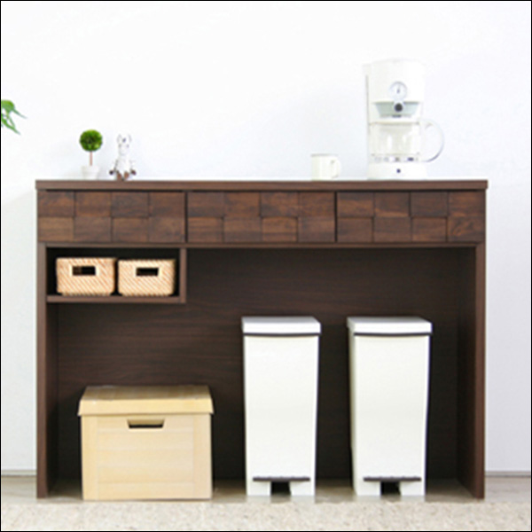 【送料無料】日本製なので安心 完成品 キッチンカウンター 幅120