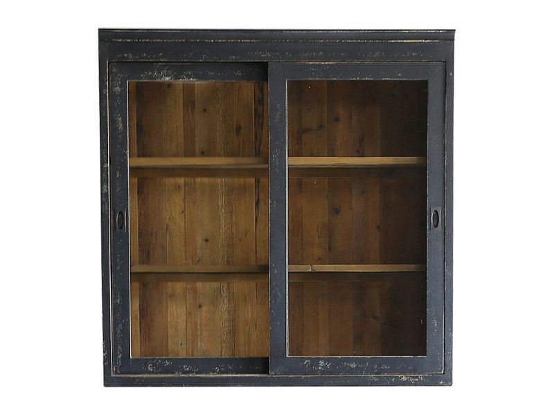 ジョーカー キャビネット 上置 ガラス引き戸