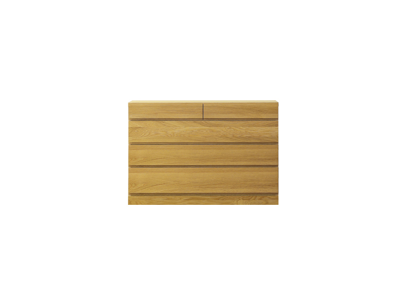 (送料無料)レッチェ 120ローチェスト WHITEOAK