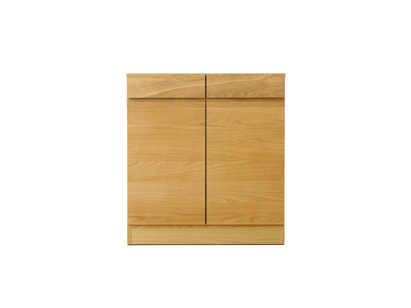 (送料無料)レッチェ 80薄型キャビネット WHITEOAK