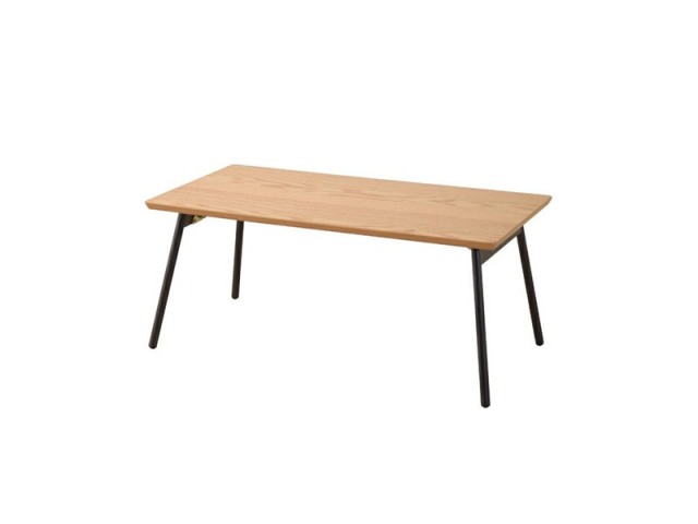 折りたたみテーブル 幅80cm ローテーブル リビングテーブル 軽い スタイリッシュ 天然木 オーク 完成品 センターテーブル Paul
