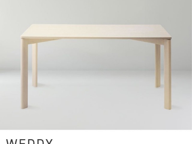 ダイニングテーブル 4人 4人掛け スタイリッシュ 韓国 インテリア 木 単品 WEDDY