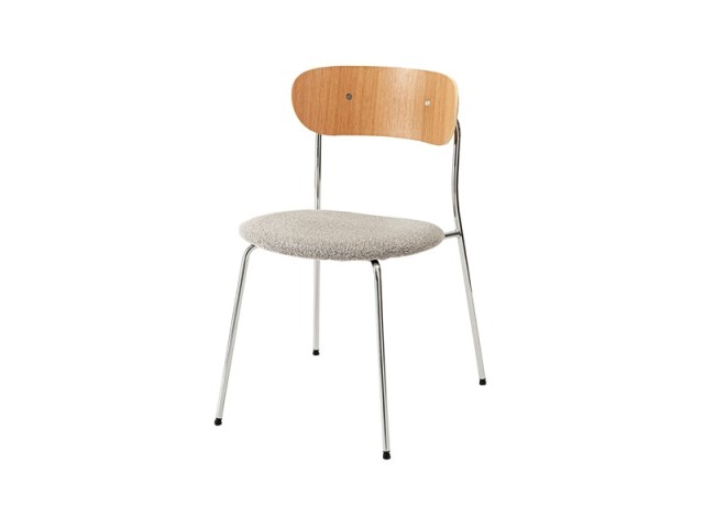 ダイニングチェア 座面高47cm 椅子 木製 天然木 ビーチ スチール 完成品 スタッキング ベーシック Dining Chair
