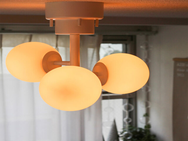 タイニー ガラス シーリングライト 3灯