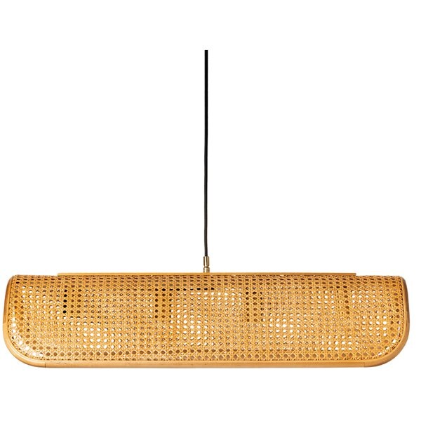 ラタン ペンダントランプ　4灯（電球あり）PENDANT LAMP 4BULB ダイニング 照明 ランプ 籐 ナチュラル