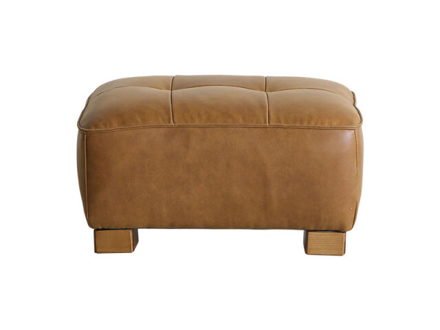 オピアム ソファ専用スツール スーパーレザーテックス オーカー