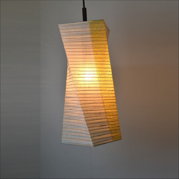 【送料無料】 天井照明 提灯 ひねりエックス型ペンダントライト