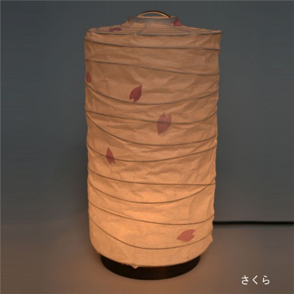 【送料無料】 和風デザイン 円筒型スタンドライト さくら