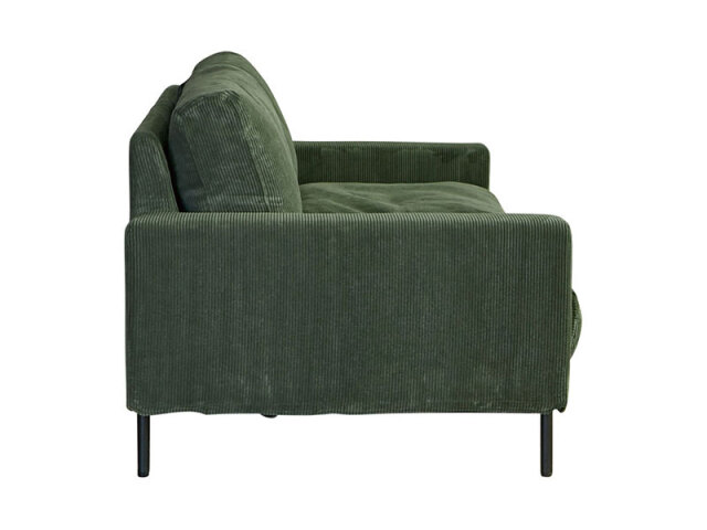 プルート 3人掛けソファ オリーブグリーン 《大型商品》