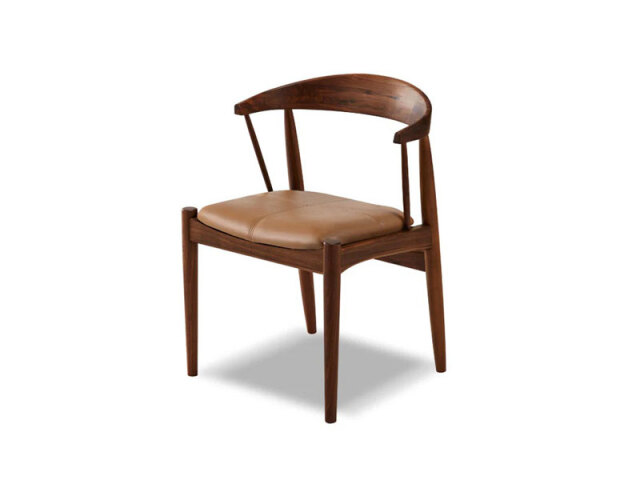 アレン3 ダイニングチェア ウォールナット×キャメル