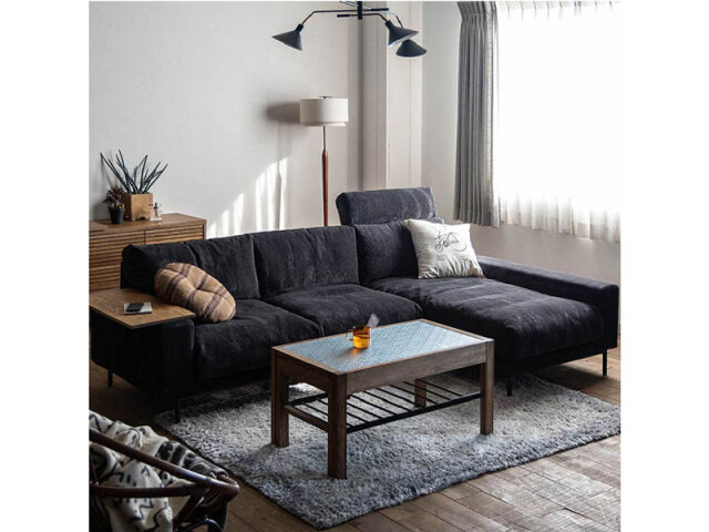 カウチソファー　コーデュロイ　ソファ　大型　新品 カウチソファー コーデュロイ ソファ 大型 新品 幅228cm] 3人掛け