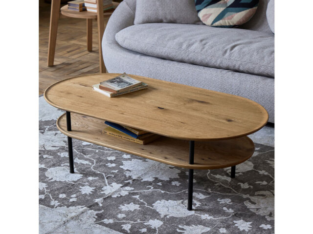 サーボ リビングテーブル 120cm 楕円 WF-1