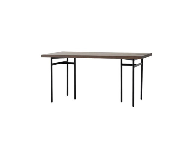 フィーム ダイニングテーブル１５０ｃｍ　グレーブラウン　スチール脚