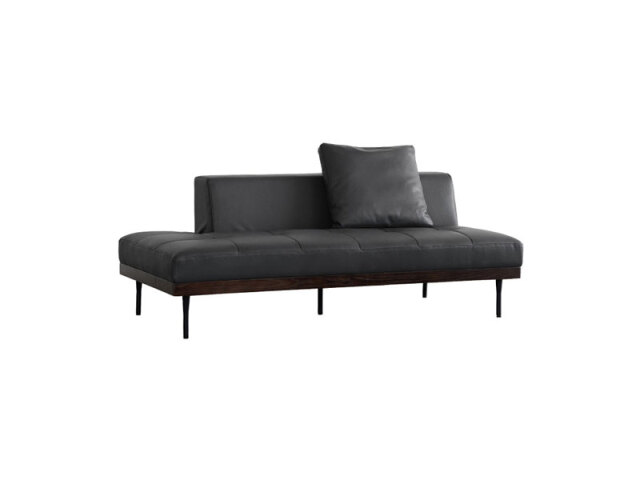 シグルス 2.5人掛けソファ 幅180 アーバンブラック 左背