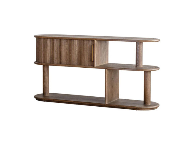 スカラ シェルフ ブラウン 2段