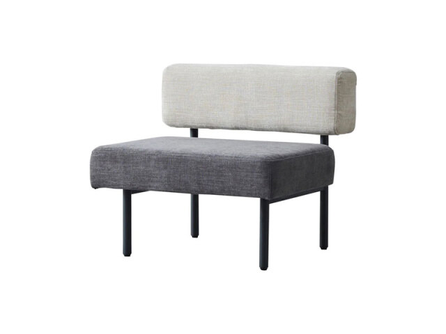 ウィムス ベンチソファ 幅80 チャコールグレーミックス