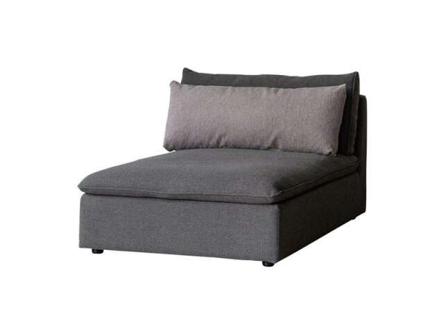 オフトソファ シェーズ GRAチャコールグレー/TIMベージュ