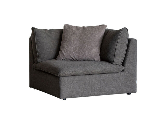 オフトソファ コーナー GRAチャコールグレー/TIMベージュ