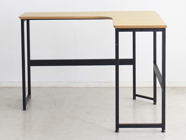 (送料無料)モダン コーナーデスク DY 幅134 ナチュラル