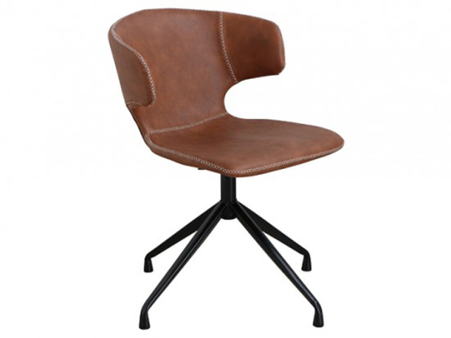 (送料無料)ラウンドチェア キャメル