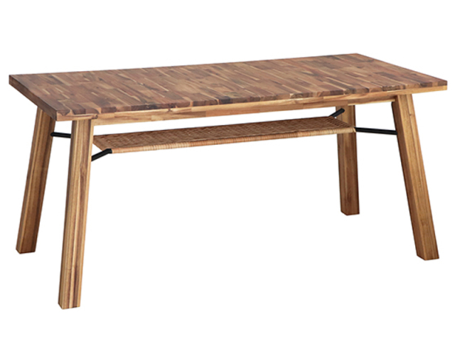 (送料無料)リゾート 155ダイニングテーブル ライトブラウン