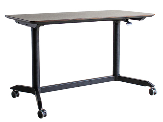 (送料無料)ウォールナット 120スタンディングデスク ブラウン