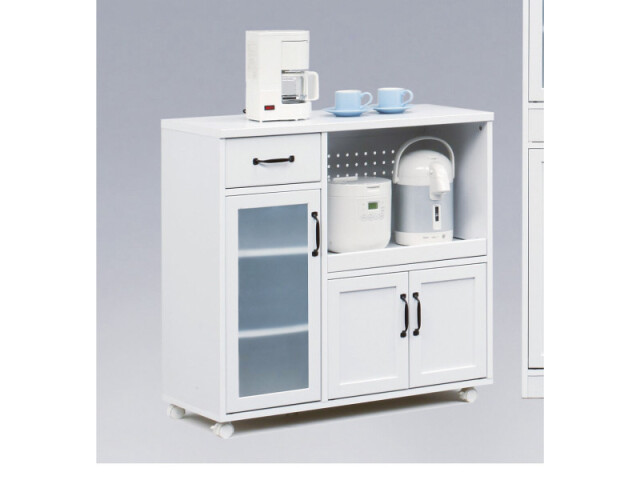 (送料無料)　お部屋が広く見えるWH家具シリーズ 組立家具/キッチンカウンター　ユリアンII