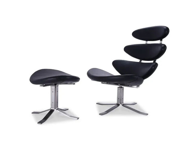 （受注生産品）コロナチェア＆オットマン　アニリン